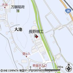 長野県茅野市金沢698周辺の地図