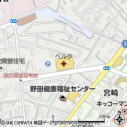 ベルク野田柳沢店周辺の地図