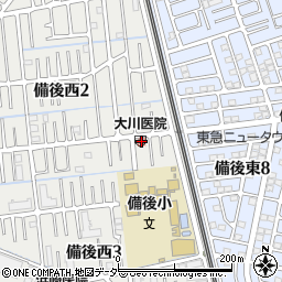 大川医院周辺の地図