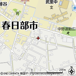 埼玉県春日部市武里中野280-4周辺の地図