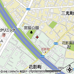 埼玉県坂戸市花影町21周辺の地図