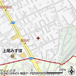 埼玉県上尾市原市4356-19周辺の地図