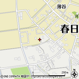 埼玉県春日部市薄谷187周辺の地図