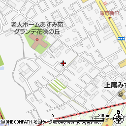 埼玉県上尾市原市34-10周辺の地図