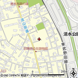 千葉県野田市清水245-4周辺の地図