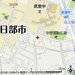 埼玉県春日部市武里中野284周辺の地図