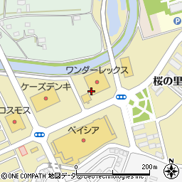ワンダーレックス　野田桜の里店周辺の地図