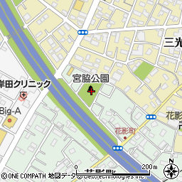 埼玉県坂戸市花影町22周辺の地図