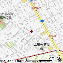 埼玉県上尾市原市4-19周辺の地図