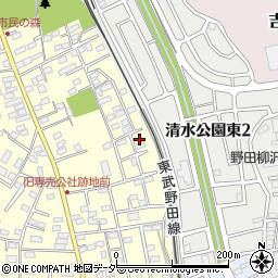 千葉県野田市清水254-11周辺の地図
