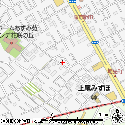 埼玉県上尾市原市11-51周辺の地図