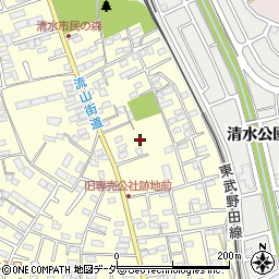 千葉県野田市清水246-12周辺の地図