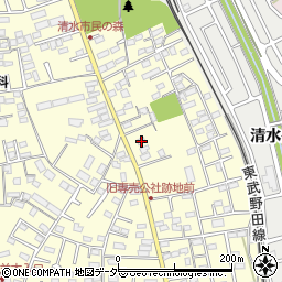 千葉県野田市清水245-33周辺の地図