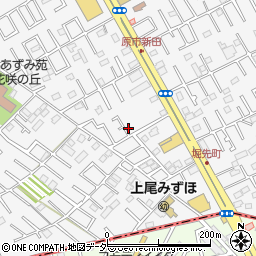 埼玉県上尾市原市4-3周辺の地図