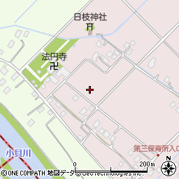 茨城県つくばみらい市長渡呂新田周辺の地図