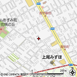 埼玉県上尾市原市4周辺の地図