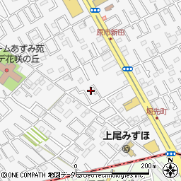 埼玉県上尾市原市4-11周辺の地図