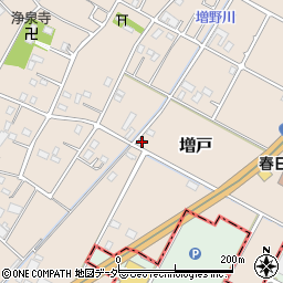 埼玉県春日部市増戸297周辺の地図