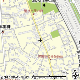 千葉県野田市清水224周辺の地図