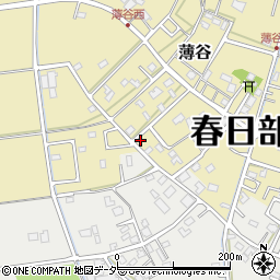埼玉県春日部市薄谷183-5周辺の地図