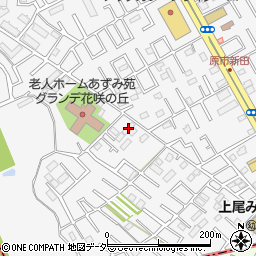 埼玉県上尾市原市25周辺の地図
