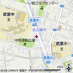 埼玉県春日部市武里中野93-1周辺の地図