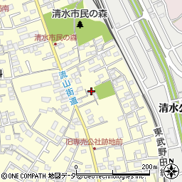 千葉県野田市清水245-30周辺の地図