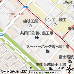 共同印刷鶴ヶ島工場周辺の地図