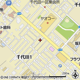 埼玉県坂戸市千代田周辺の地図