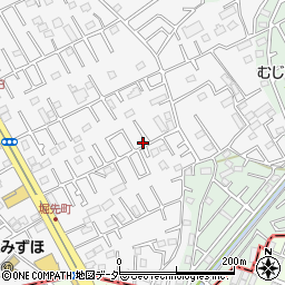 埼玉県上尾市原市4288-8周辺の地図