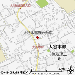 大谷本郷自治会館周辺の地図