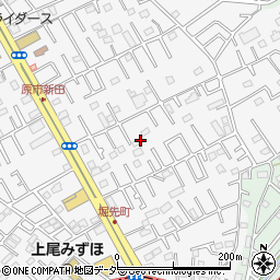 埼玉県上尾市原市4283周辺の地図
