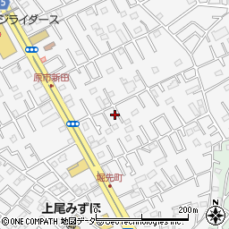 埼玉県上尾市原市4282-9周辺の地図