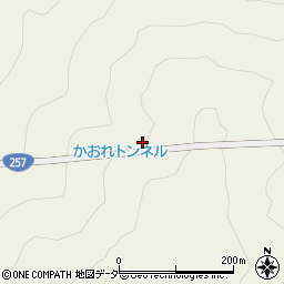 かおれトンネル周辺の地図