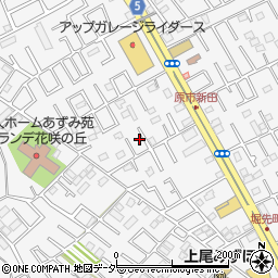 埼玉県上尾市原市14周辺の地図