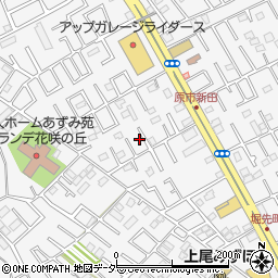 埼玉県上尾市原市14周辺の地図