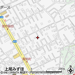 埼玉県上尾市原市4286-24周辺の地図