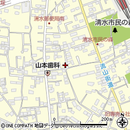 千葉県野田市清水438-13周辺の地図
