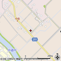 茨城県つくばみらい市中島194周辺の地図