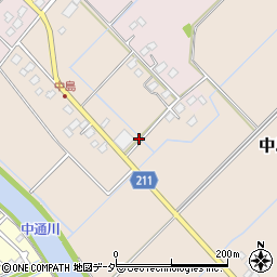 茨城県つくばみらい市中島188-1周辺の地図