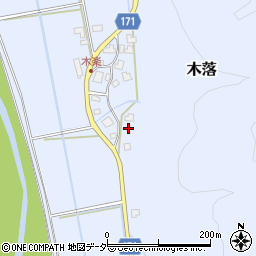 福井県大野市木落2周辺の地図