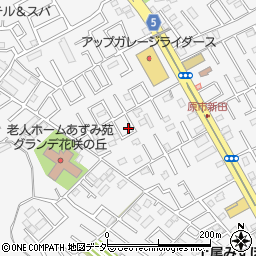 埼玉県上尾市原市21-12周辺の地図