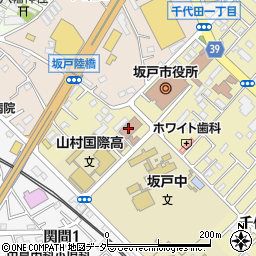 坂戸市立中央公民館周辺の地図