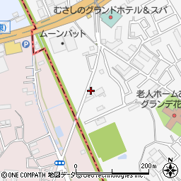 埼玉県上尾市原市166周辺の地図