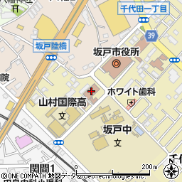 坂戸市立中央公民館周辺の地図