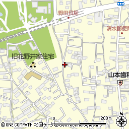 千葉県野田市清水573周辺の地図
