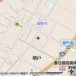 埼玉県春日部市増戸周辺の地図