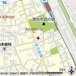 千葉県野田市清水366周辺の地図