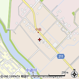 茨城県つくばみらい市中島104周辺の地図
