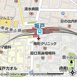 秩父ホルモン酒場 まる助 坂戸駅前店周辺の地図